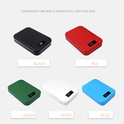 Coffre fort Portable en acier laminé à froid pour voiture, coffre fort avec serrure à Code numérique, boîte de rangement pour bijoux et argent de valeur 