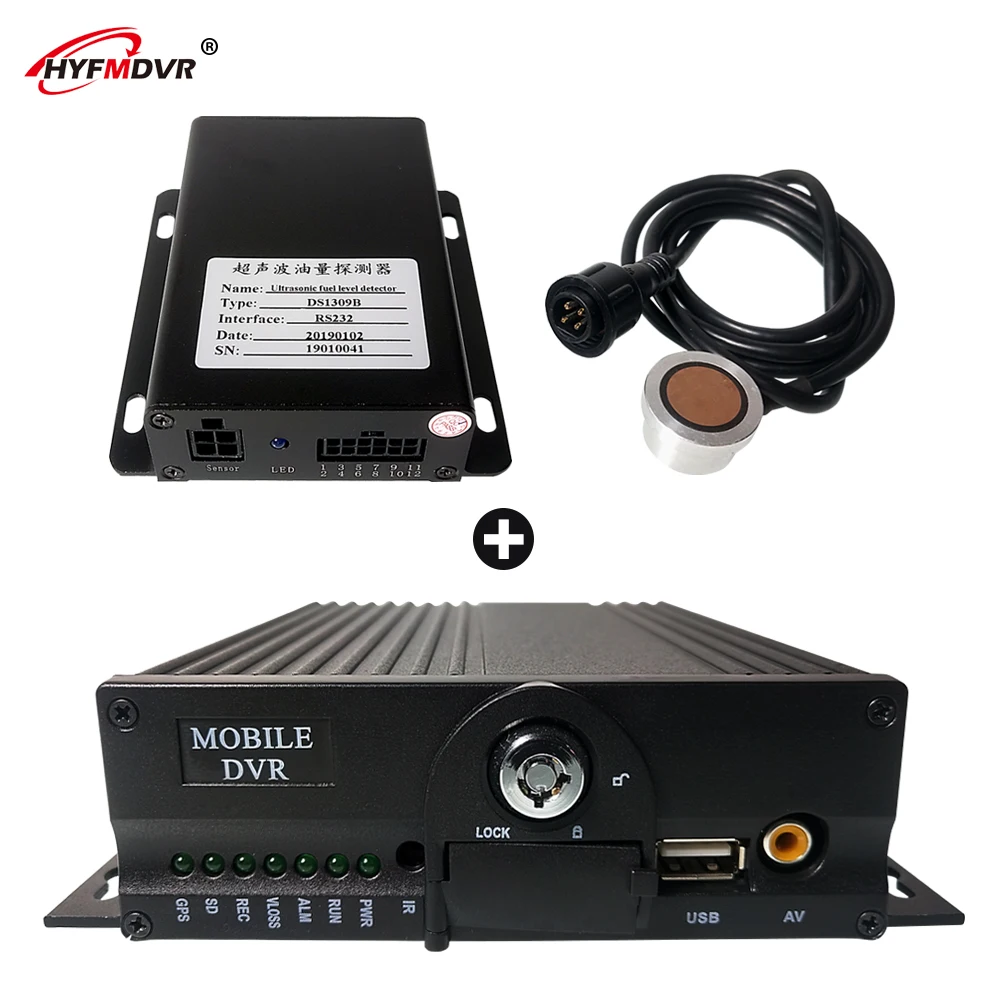 

HYFMDVR 4-channel sd card monitoring host 4g gps mobile dvr wide voltage dc8v-36v private car / engineering vehicle /large truck
