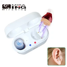 Rechargeable Hearing Aid V30 Intelligent Audifonos Mini Inner Ear Hearing Device for Elderly Sound Amplifier with Charging Case