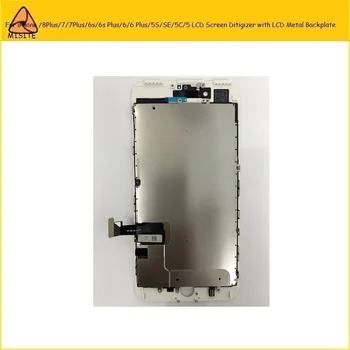 

10Pcs Full LCD Digitizer for i phone 8 7 6s 6 Plus 6SP 5S SE 5C 5 8P 7P 6SP 6P LCD Display Screen Assembly+LCD Metal Backplate