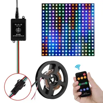 

DC 5-12V SP106E RF Music Controller Dream Color LED Controller for WS2812B WS2811 WS2812 SK6812 LED Strip JK033