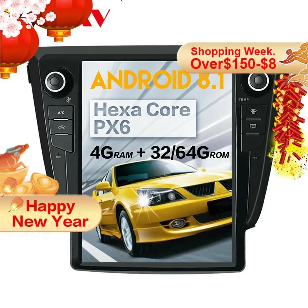 4 + 64 Tesla style Android 8 1 автомобильная стереосистема мультимедиа для Nissan X TRAIL Qashqai 2013