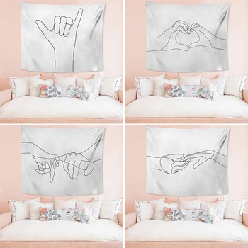 

Black & White Tapestry Creative Wall Tapestry Home Decor Wall Hanging Comic Carpet Wall Cloth Tapestries