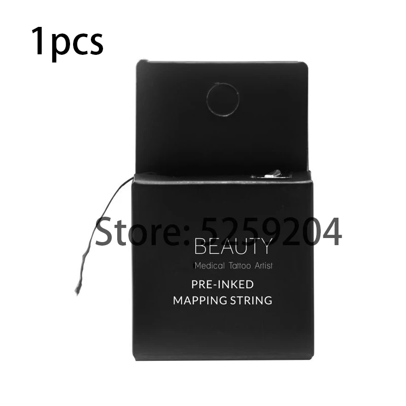 1pcs black Microblading MAPPING STRING Pre-Inked брови маркер нить Татуировка брови точка 10 м Pre Inked mapping string Для татуировки и пму - Цвет: 1pcs black