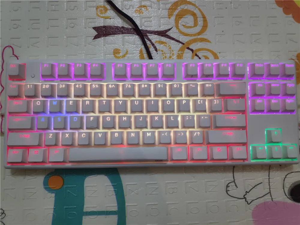 NIZ 87 RGB 35g емкостная механическая клавиатура 108 клавиатуры проводная realforce
