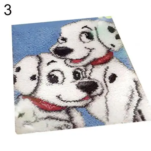 3 Hot Sale 3D Embroidery Carpet Needlework DIY Craft Fuzzy Rug Unfinished Crochet Cushion Living Room Mats - Цвет: 3