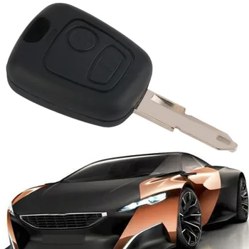 

1PC Replacement 2 Button Remote Key Fob Blade Case Shell Fits For PEUGEOT 206 100% Brand hot and high quality
