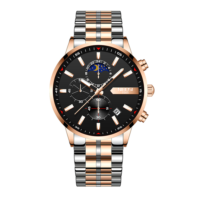 Men Chronograph Quartz Watch Fashion Mens Watches Top Brand Luxury Waterproof Clock Sport Watch  Relogio Masculino 2501