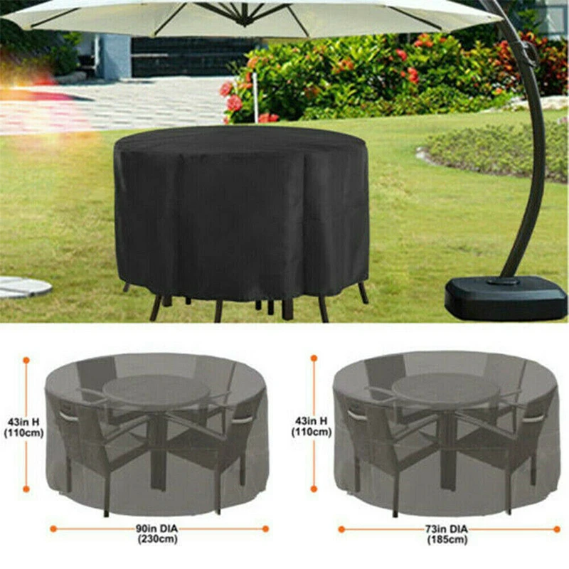 Newly Multifunctional Patio Table Cover Garden Round Furniture Shelter Protectors Anti Dust Waterproof Cover Va88 All Purpose Covers Aliexpress