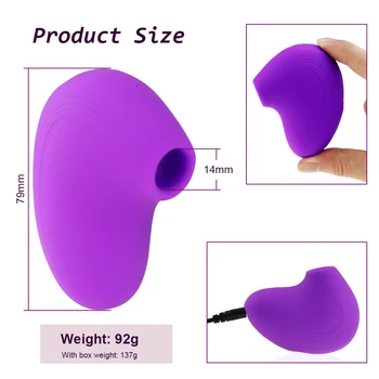 Clitoral Sucking Vibrator with 10 Frequencies Waterproof Rechargeable Nipple Stimulator Oral Sex Simulator Sex Toy for Women 4