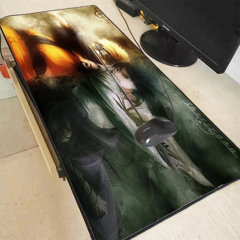  XGZ Naruto Anime Speed Version Large Gaming Mouse Pad Gamer Lock Edge Mouse Keyboards Mat Big Desk 