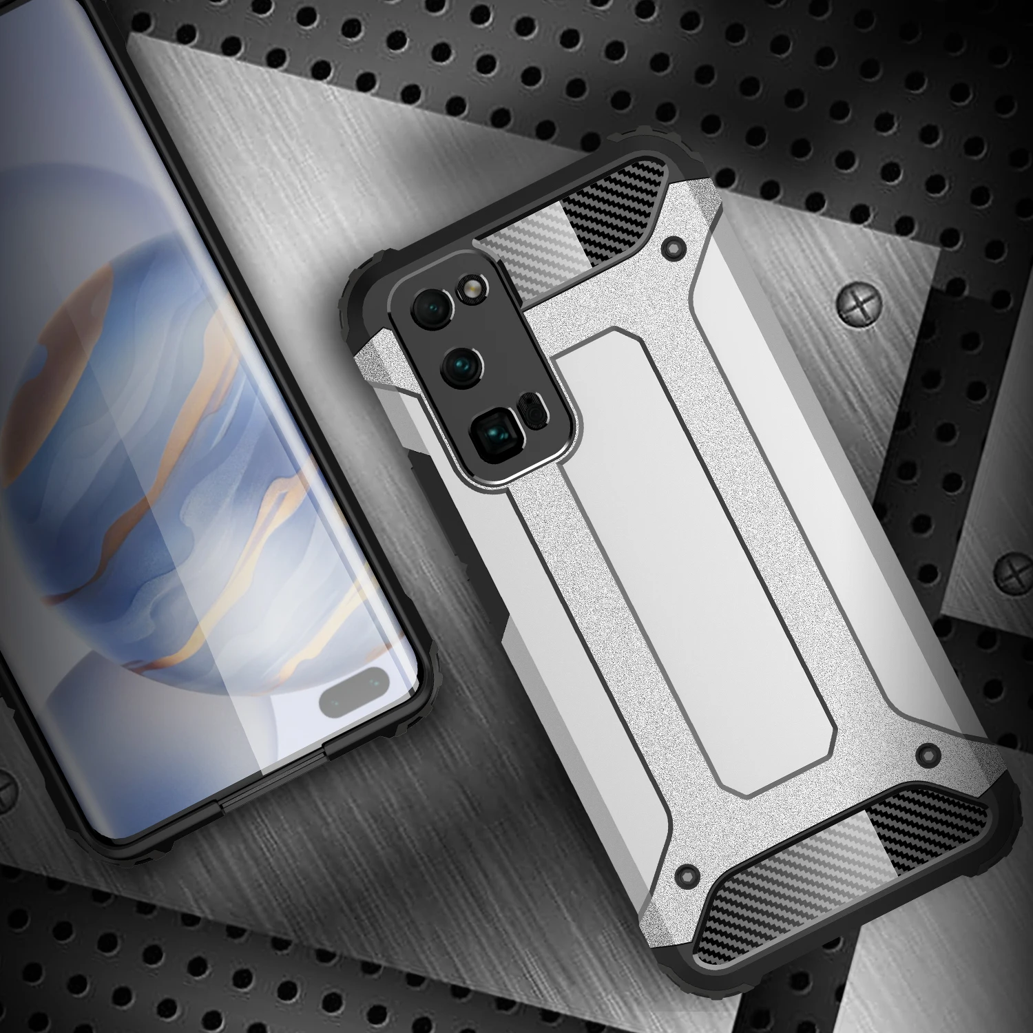 Fashion Soft TPU + Hard PC Phone Case for Honor 30 30Pro Shockproof Back Cover Coque Huawei Pro Funds|Бамперы| |