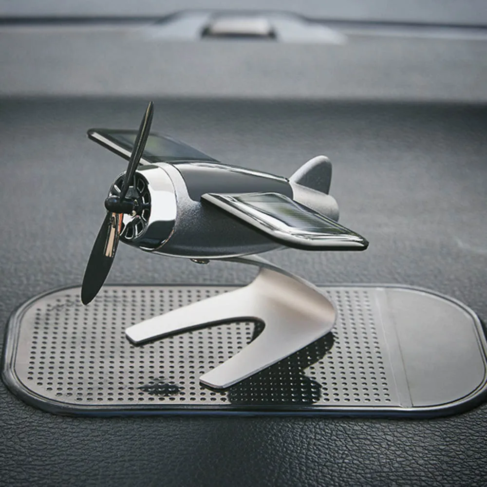 Освежитель воздуха для автомобиля, модель самолета, солнечная энергия, ароматерапия, украшение интерьера