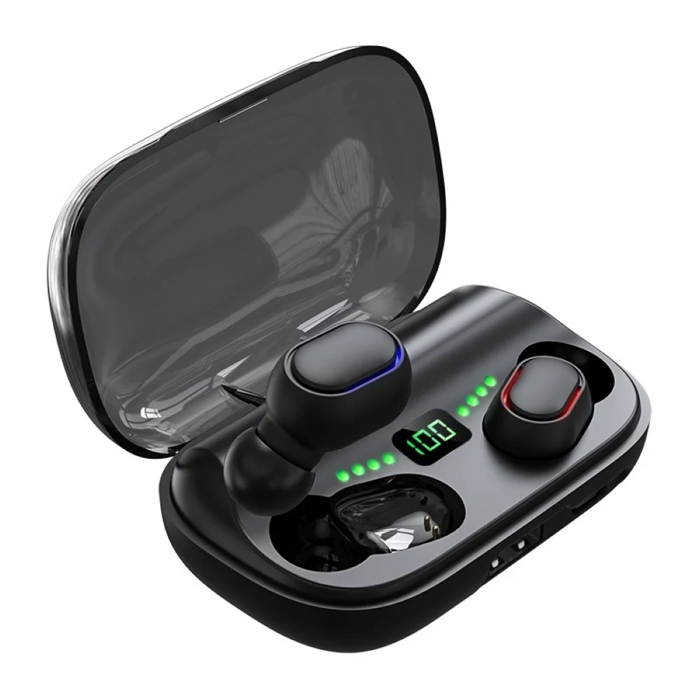 TWS V5 0 Bluetooth Wireless Earphones 1200mah Charging Box 9D HIFI Sound Touch Control Earphones for Iphone Sumsung Ipad IOS