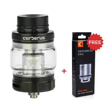

Free Gift!!Geekvape Cerberus Subohm Tank 5.5/4ml Atomizer 0.2ohm Super Mesh Coil for GeekVape NOVA vape Electronic Cigarette Mod
