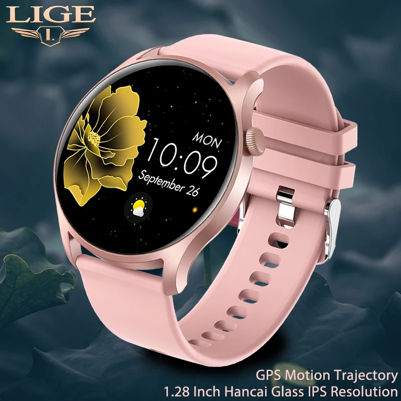 Lige Sports Smartwatch Women Fitness Tracker Smart Watches Gps Motion Trajectory Clock Full