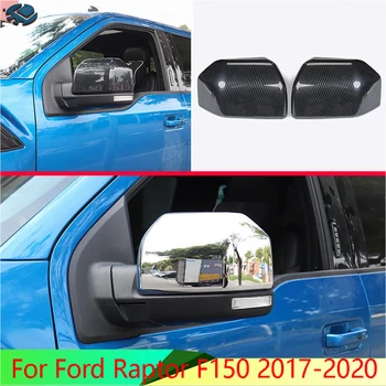 

For Ford Raptor F150 2017-2020 Car Accessories ABS Chrome Door Side Mirror Cover Trim Rear View Cap Overlay Molding Garnish
