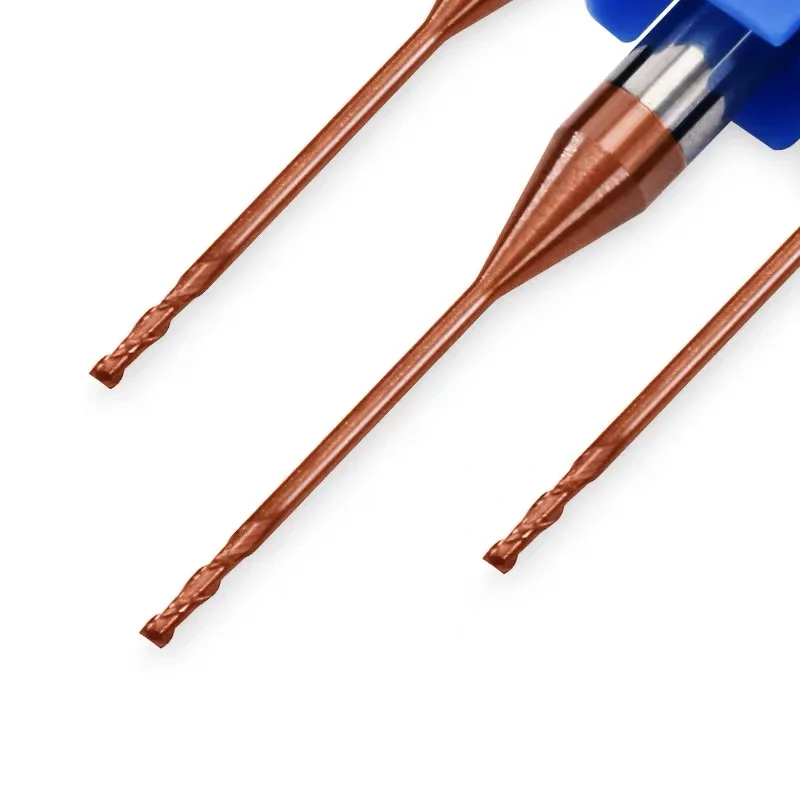 BB Micro Carbide End Mill 2xD Rib Processing Cutter CNC Deep Long Neck Small Diameter 0.2 0.3 0.4 0.5 0.6 0.7 0.8 0.9mm Mini ► Photo 3/4