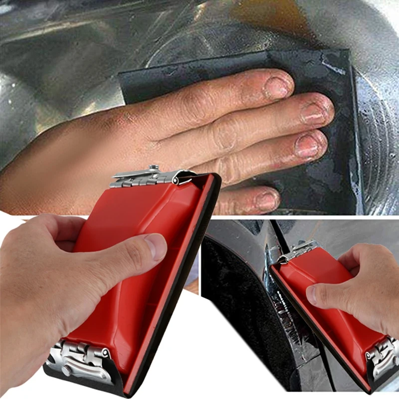 42 Pcs Dry and Wet Sandpaper Sponge Handle Sanding Sheets Sandpaper Block Kit for Wood Furniture Finishing Glass Metal Sanding A