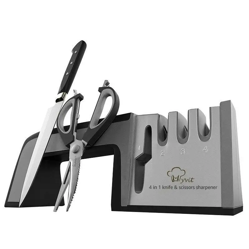 

Kitchen Accessories Knife Sharpener 4 in one sharpening and sharpening scissors tool advanced practical diamond coating