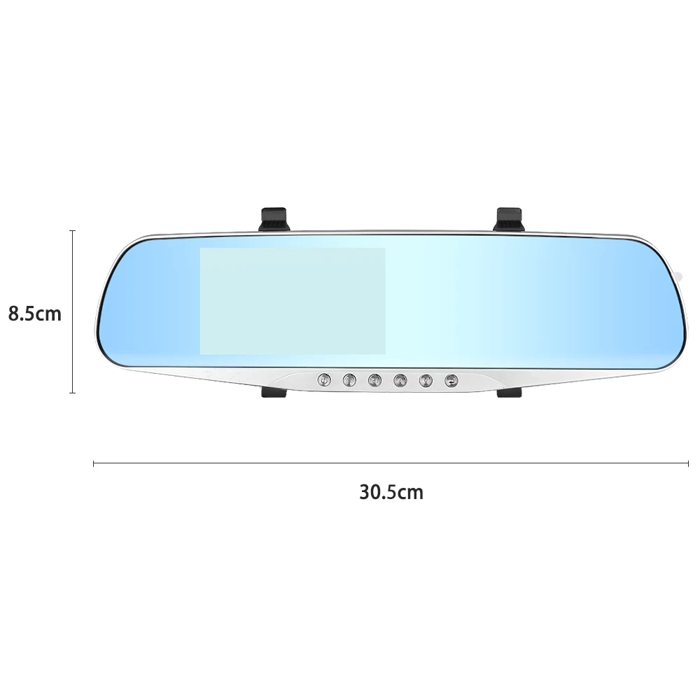 Зеркало заднего вида Carrmovil с двойным объективом видеорегистратор датчиком