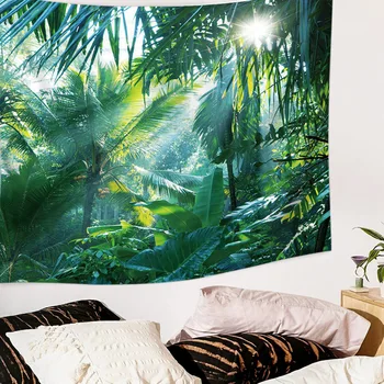 

Beautiful Natural Forest Printed Large Wall Tapestry Cheap Hippie Wall Hanging Bohemian Wall Tapestries Mandala Wall Art Decor