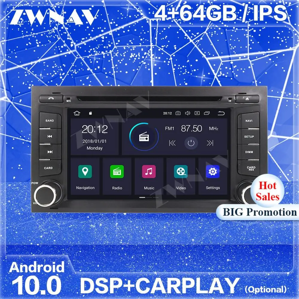 

Автомагнитола 2 Din для Seat Leon 2012, 2013, 2014, 2015, 2016, 2017, Android, Carplay, автомобильный экран, мультимедиа, авто, GPS, аудио, стерео