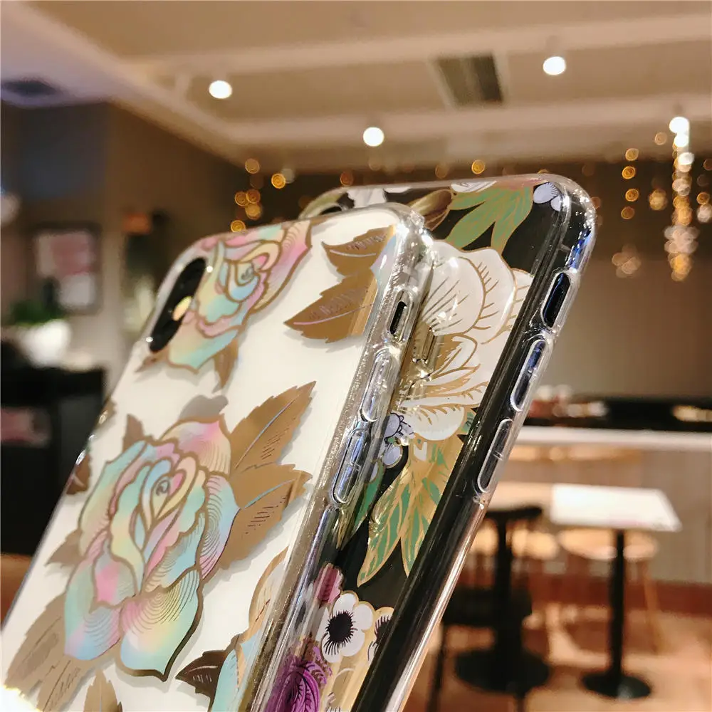 Силиконовый чехол с цветочным рисунком для iphone 12 Mini 11 Pro XS Max X 7 8 Plus XR Case SE 2020 6 6S