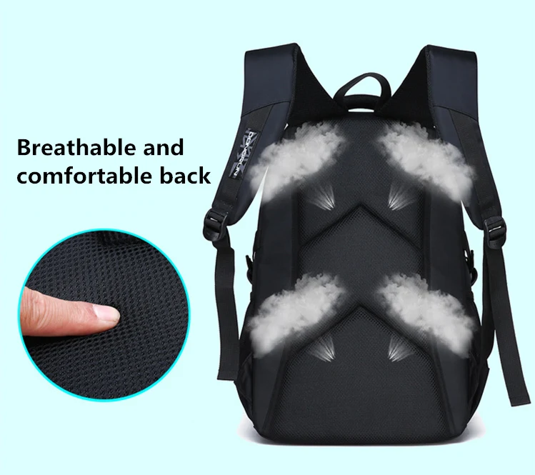 Для мальчиков, Большой Вместительный мужской модный рюкзак для ноутбука, высококачественный нейлоновый детский школьный рюкзак, Mochilas Infantil