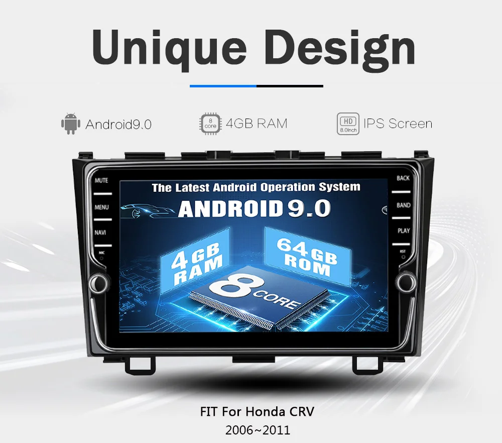Perfect Funrover 8 cores Android 9.0 Car dvd multimedia player For Honda CRV 2006-2011 car radio video stereo gps navi DSP 4G 64G LTE 2