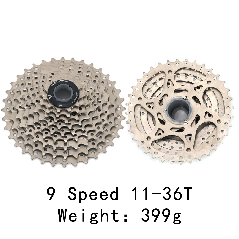 9S 36T 8, 9, 10, 11, Скорость 25 32 36 40 42 46 50 52 T Roadbike трещотка велосипедная кассета горный велосипед Звездочка Совместимость маховое колесо - Цвет: 9S 36T