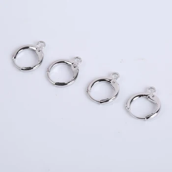 

20Pcs/Lot French Lever Back Earrings Hooks DIY Jewelry Findings Accessories Wire Settings Base Hoops For Jewelry Making Supplies