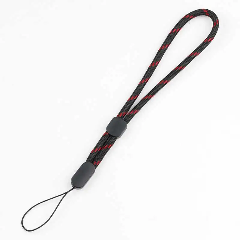 New Black Red 10 шт. регулируемый ремешок для мобильного телефона шнурок-браслет для IPhone USB гаджет ключ psp анти-потеря веревки шнур - Цвет: New Black Red