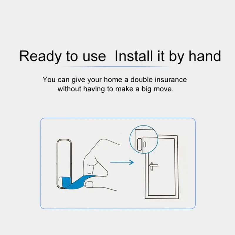 Высокое качество, умный датчик двери, окна 2,4 ГГц, Wi-Fi сигнализация, домашний детектор безопасности, телефон, монитор для Tuya
