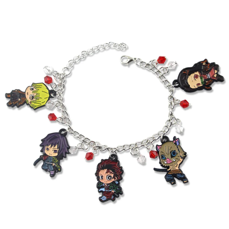 Аниме Demon Slayer: Kimetsu no Yaiba сплав браслет Косплей Персонаж Мультфильма Kamado Tanjirou Kamado Nezuko милые классические подарки