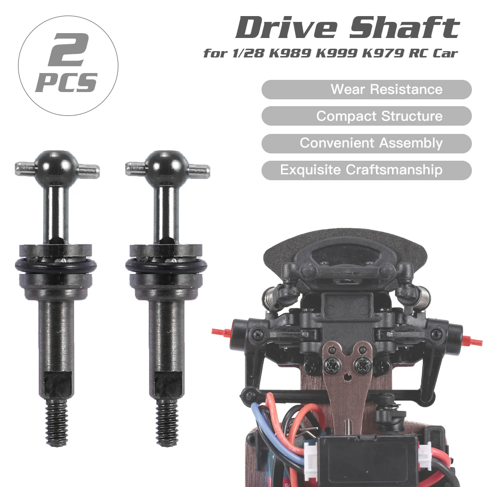 2 шт. металлический приводной вал Универсальный шарнир 1/28 RC Замена автомобиля для