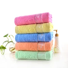 Gaoyang Special Offer Bath Towel 70x140 Thick Extra-large Water-Absorbing Pure Cotton Mushroom Bath Towel Street Vendor