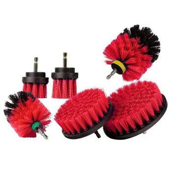 

6 Pcs /Set Power Scrubber Brush Drill Brush Clean For Bathroom Surfaces Tub Shower Tile Grout Cordless Power Scrub Cleaning Kit