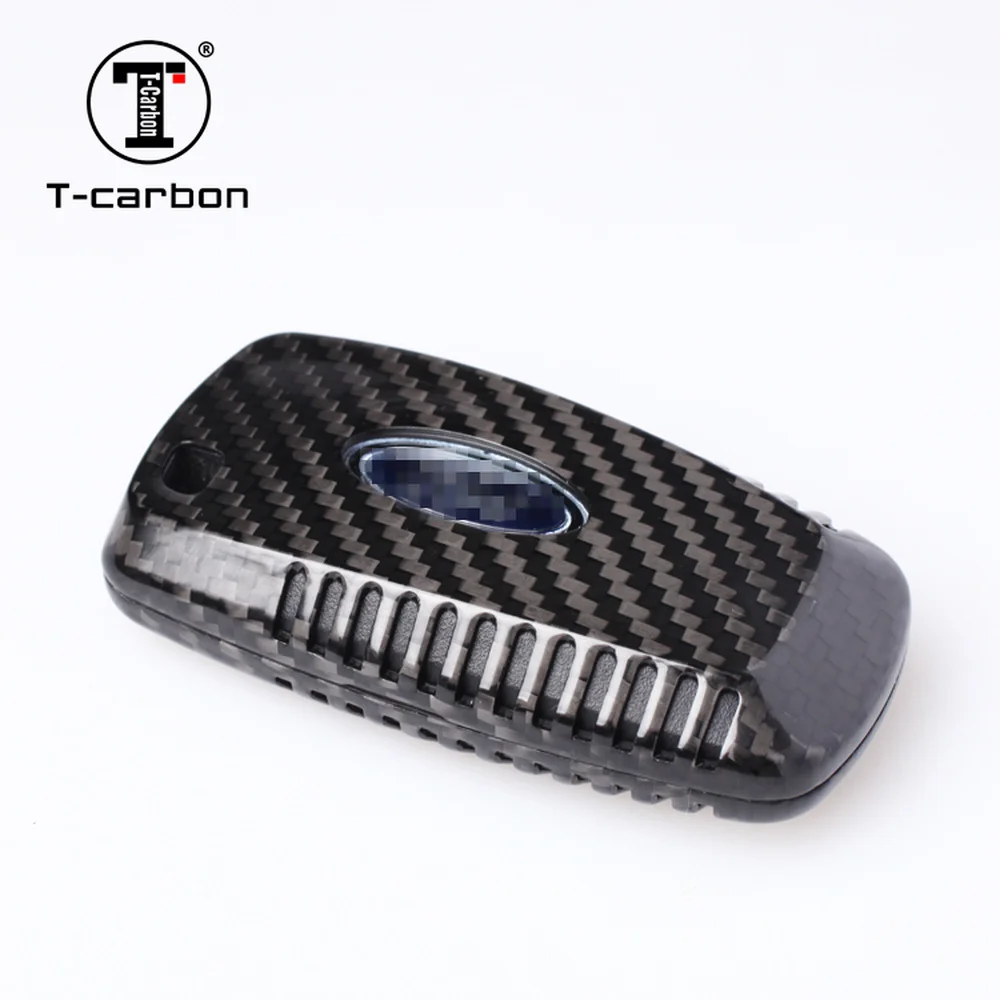 T-carbon качество, чехол для автомобильного ключа из углеродного волокна для нового Ford Mondeo Edge Mustang, автомобильные аксессуары