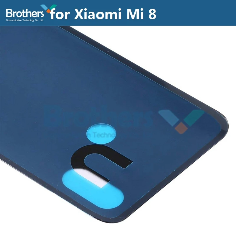 Корпус батареи для Xiaomi mi 8 mi 8 Батарейная дверь без или с объективом камеры стеклянная задняя крышка задний корпус для M1803E1A