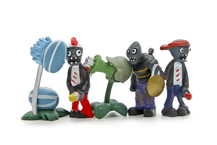 7 см мини декоративные игрушки 16 шт./компл. PlantsvsZombies серии декор для настольных горшечных растений автомобилей
