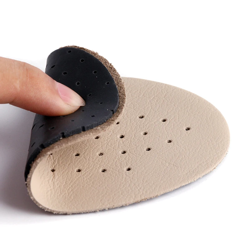 

2 Pairs Half Insoles Comfortable Leather Bottom Latex Anti Slip Breathable High Heel Shoes Pad Quick-Drying Arch Support Pad