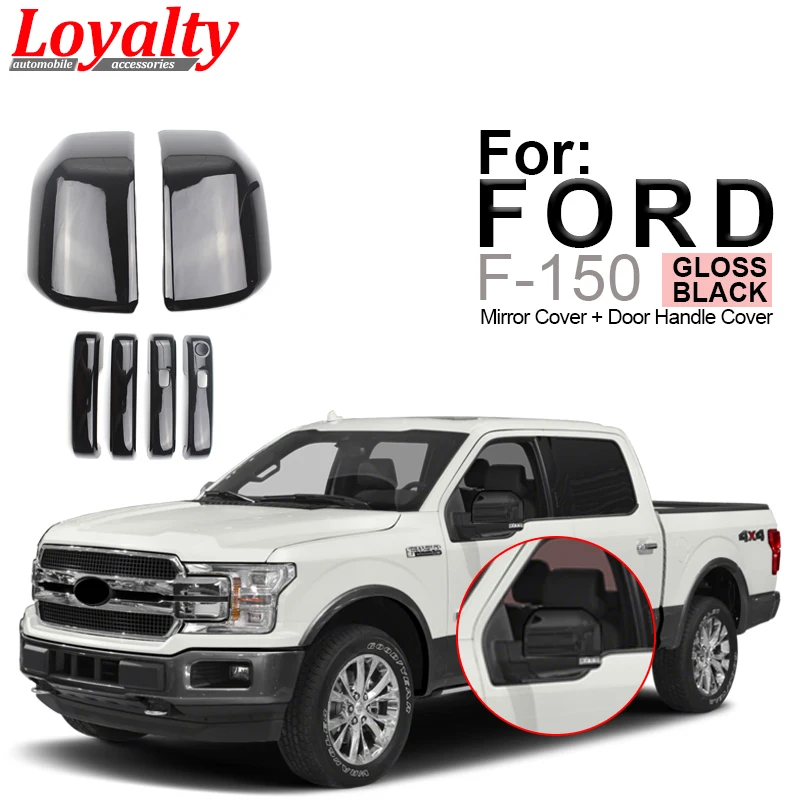 Loyalty for Ford F 150 F150 2015 2020 Mirror 4 Door Handle Cover Trim