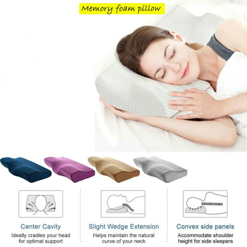 King Size Bamboo Fiber Pillow Hypoallergenic Cool Memory Foam Premium Firm Bed Body Pillows Aliexpress
