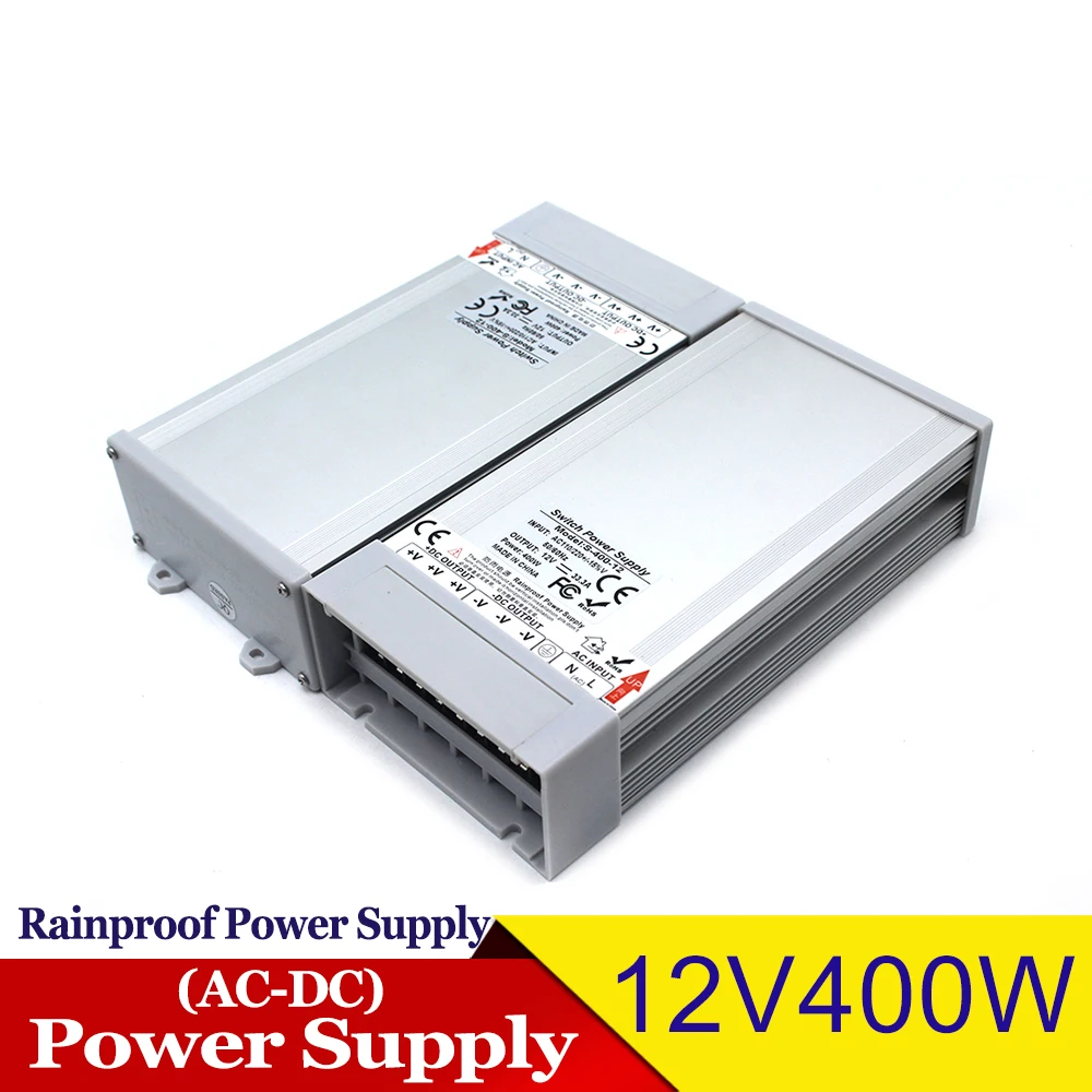 Блок питания DC 12V DC24V 48W 60W 72W 100W 120W 150W 180W 200W 240W 250W 300W 350W 360W 400W непромокаемые Трансформаторы освещения