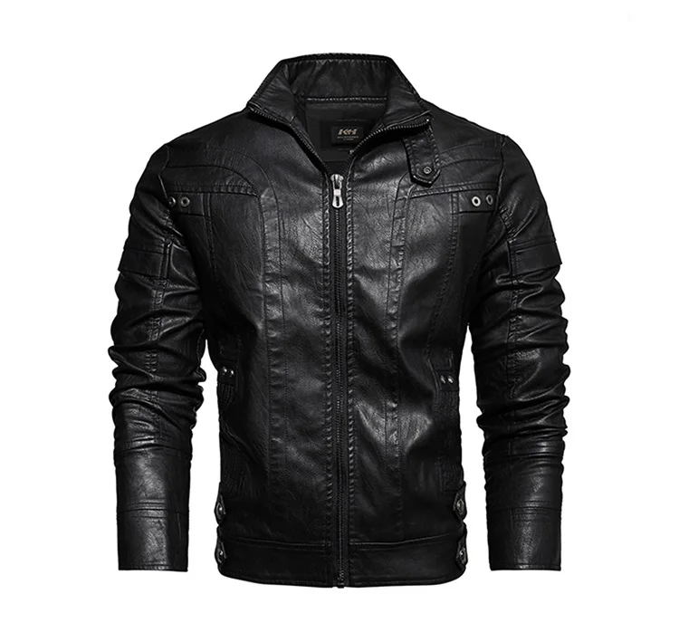 Новая горячая распродажа, брендовая мотоциклетная кожаная куртка, мужские кожаные куртки, jaqueta de couro masculina, мужские кожаные пальто