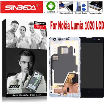 

4.5 '' Sinbeda For NOKIA Lumia 1020 LCD Display Touch Screen Assembly with Frame Digitizer For NOKIA 1020 Display High Quality