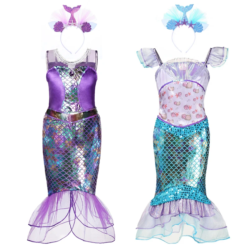 mermaid little girl dress