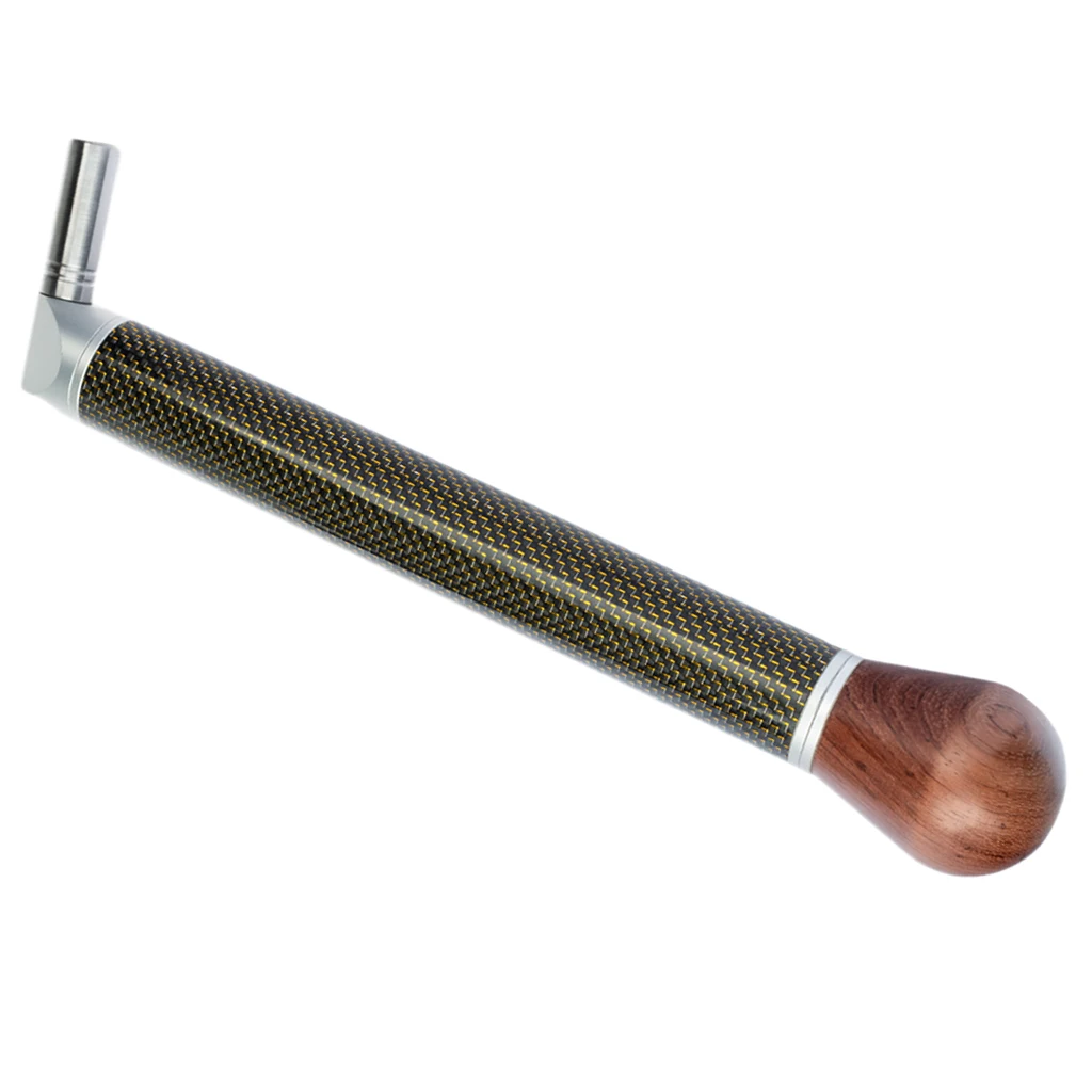 

Tuning Lever Carbon Fiber Piano Tuning Hammer Gold Silk Braided Tip 2#