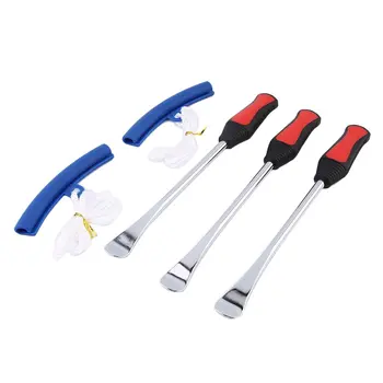 

New 3PCS/Set Motorcycle Bike Tire Hardened Automotive Steel With Polished Chrome Finish Spoon Protective Tool Combo Lever Set